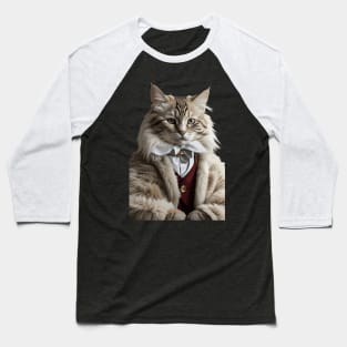 Beige Cat with a Fur Coat Baseball T-Shirt